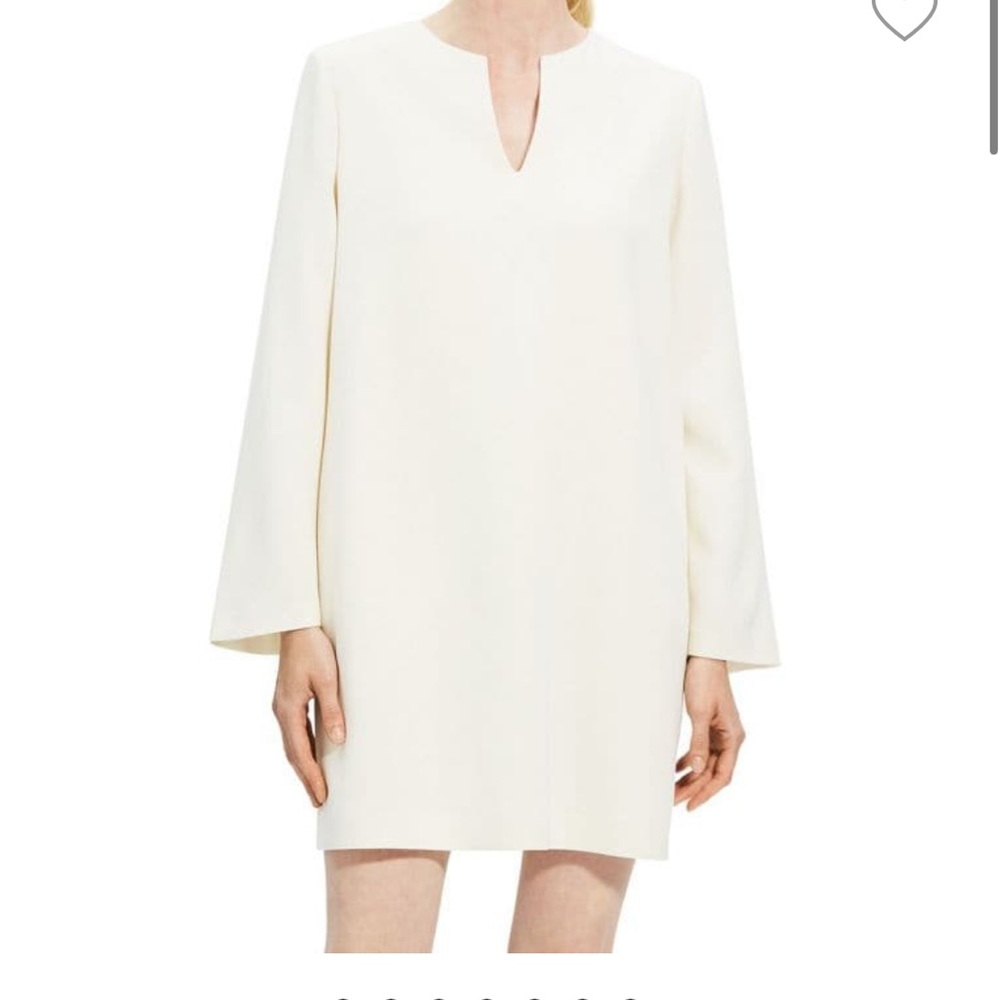 THEORY Split-Neck Crepe Minidress size small, worn once